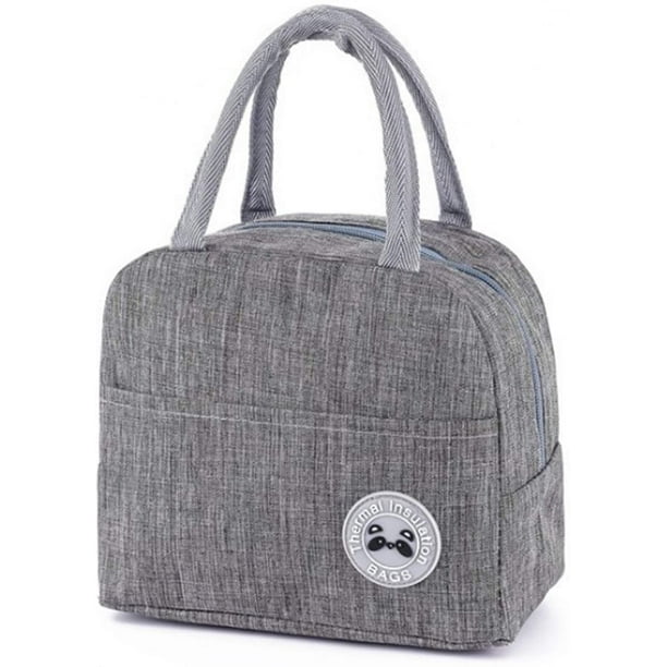 Cooler Insulated Canvas Picnic Portable Lunch Bag Box for unisex Thermal Food